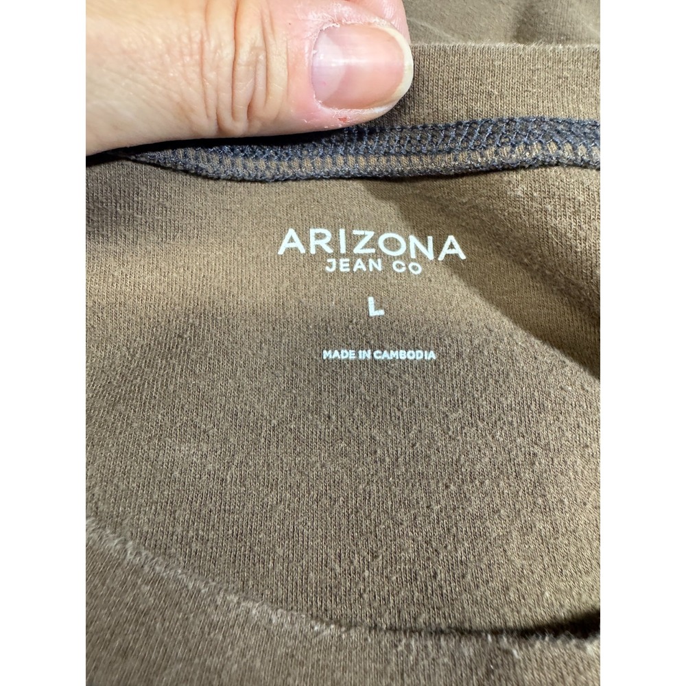 Arizona Tour 1976 Cropped Baby Tee Band Top Chocolate Brown Large Boho Festival - Picture 4 of 9